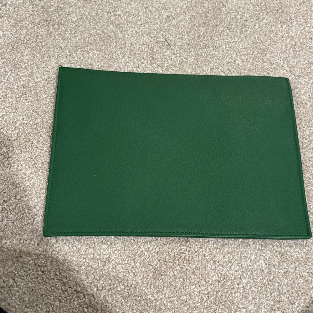 Chantecaille Cosmetics Bag/Clutch in Green
Gold trim - Picture 2 of 4